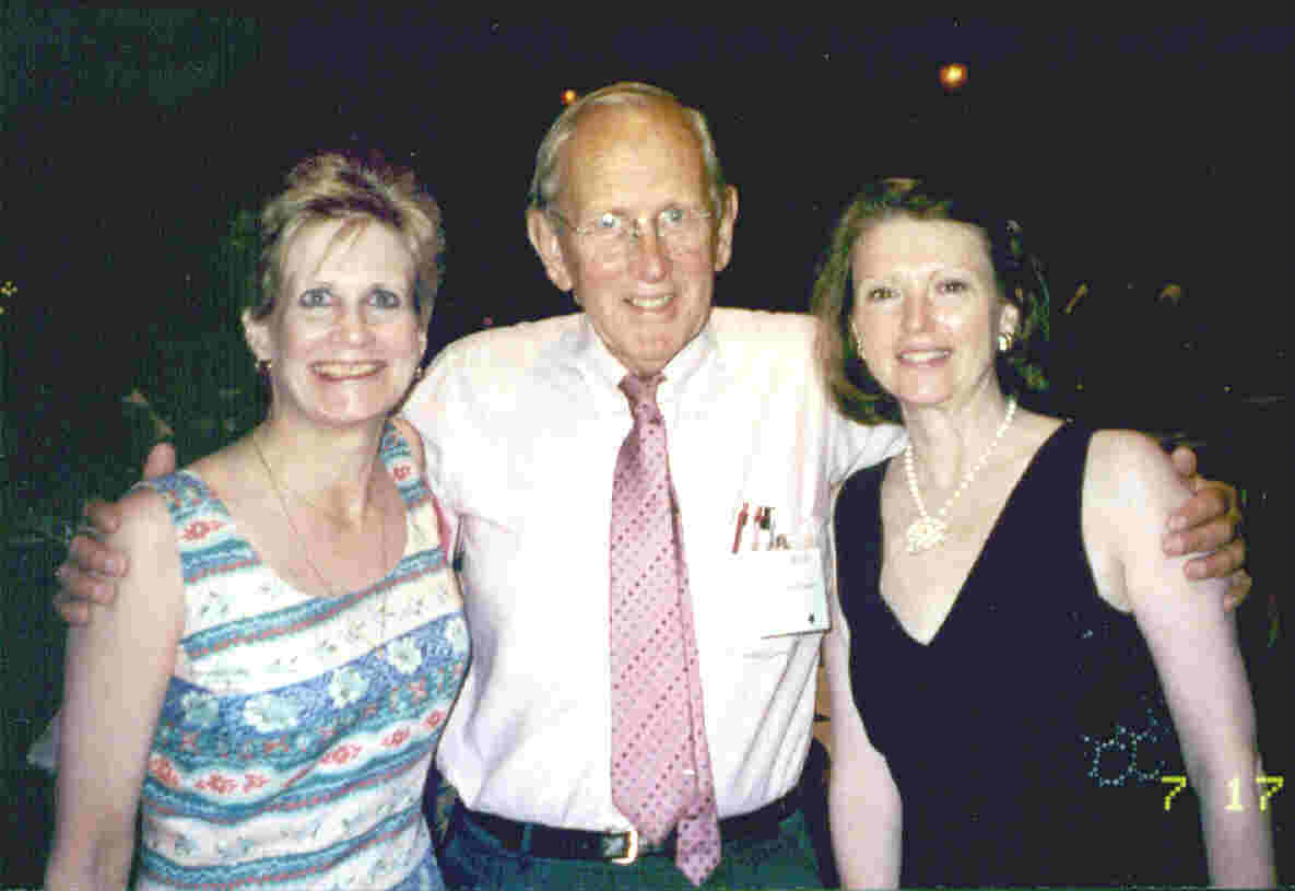 Mr. Miller and a couple of his art students